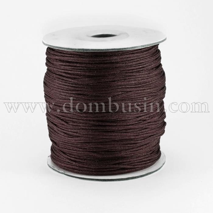 Шнур Нейлоновый, Цвет: Темно-коричневый, Размер: Диаметр 1.5мм, (УТ100018514)