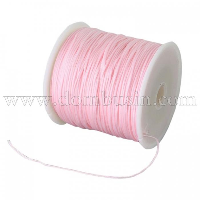 Шнур Нейлоновый, Цвет: Светло-розовый, Диаметр 0.8мм, (УТ100018722)