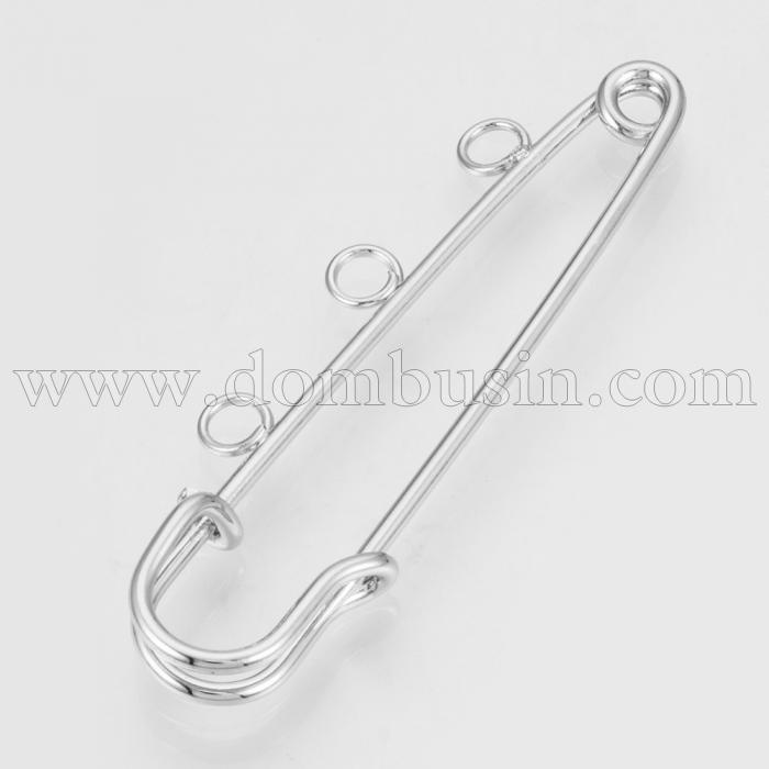 Булавка Килт, Основа под Брошь Железная, на 3 Отверстия