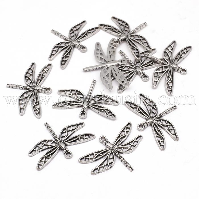 Кулон Бабка, Метал, Колір: Античне Срібло, Розмір: 35х25х3мм, Отвір 2мм, (УТ100021049)