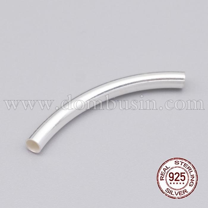 Серебро 925 Бусины-Трубочки, 30х3мм, Отверстие 1.8мм, (УТ100021221)