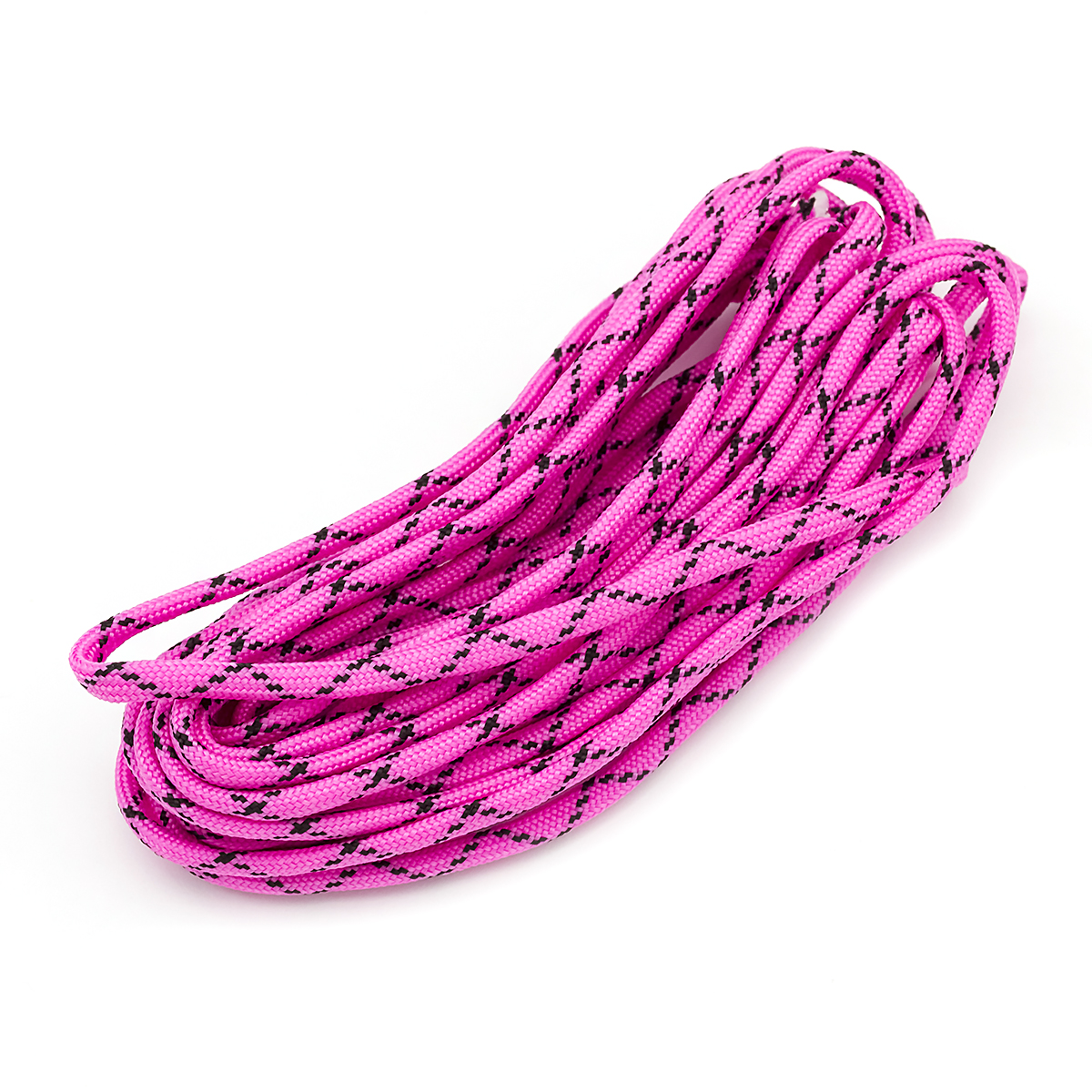 Шнур Паракорд Поліестер та Спандекс 7-ми жильний Смугастий, Колір: Рожевий, Розмір: 4мм, (УТ100024349)