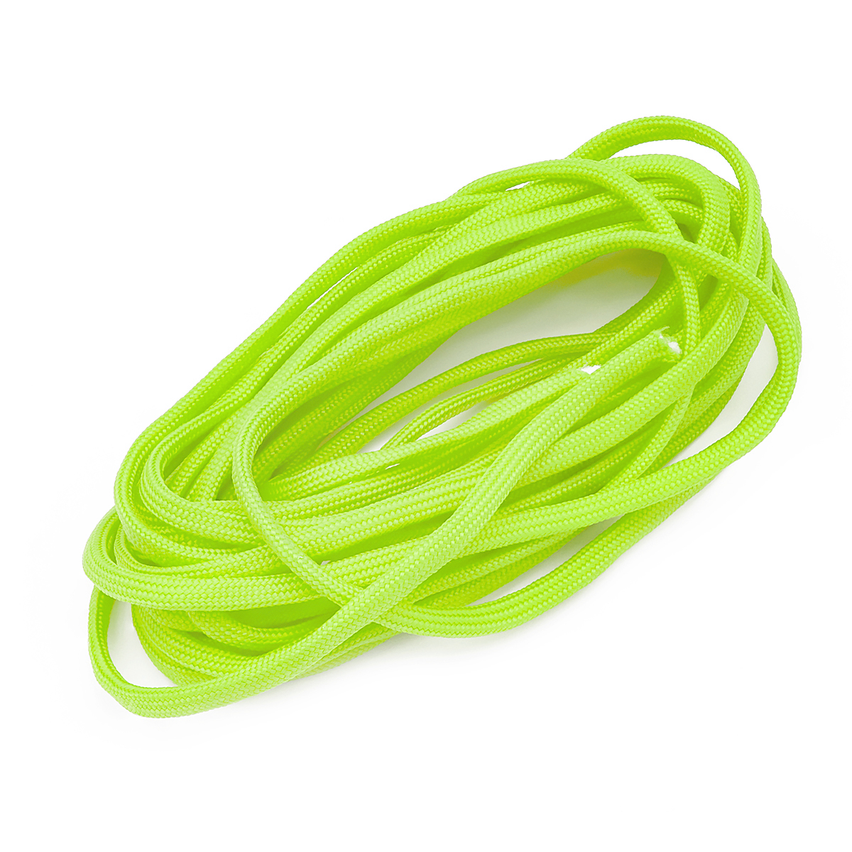 Шнур Паракорд Поліестер та Спандекс 7-ми жильний, Колір: Зелено-жовтий, Розмір: 4-5мм, (УТ100024353)