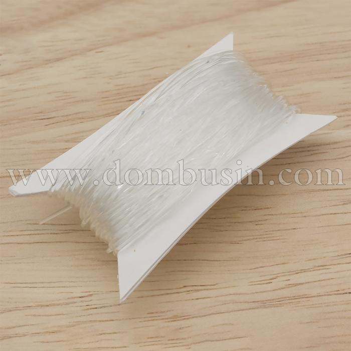 Силиконовая Нить Корея 0.6мм, Эластичная, Резинка, Повышенной прочности, Цвет: Бесцветный, Толщина 0.6мм, (УТ100025387)