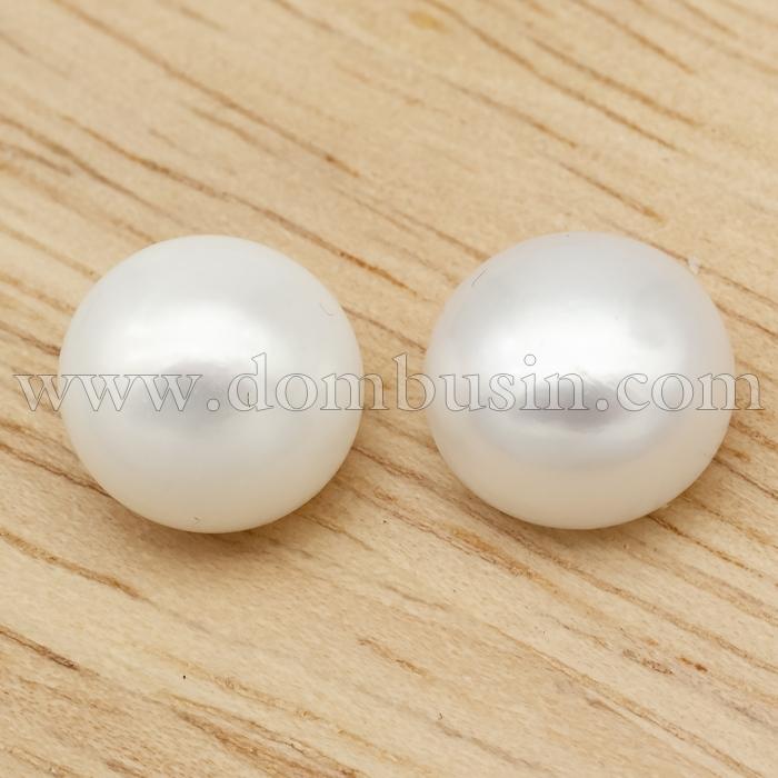 Перли Натуральний Прісноводний, ААА, Круглий, Колір: Білий, Розмір: 9-9.5х6.5мм, Нескрізний Отвір 1мм, (УТ100026168)