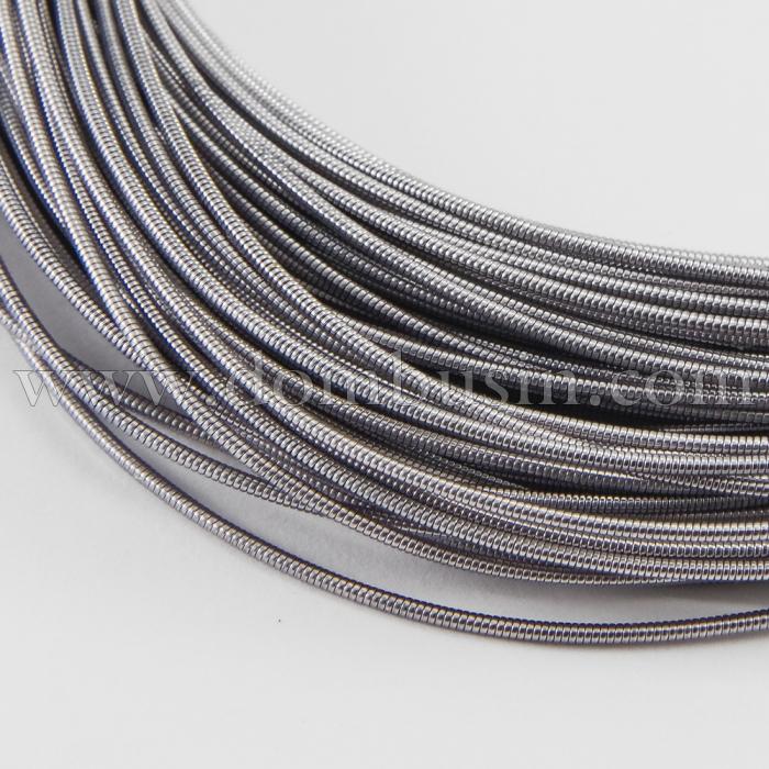 Канитель Жесткая, Цвет: Серый, Диаметр 1мм, отрезки не менее 8 см, около 120см/5г, (УТ100026797)