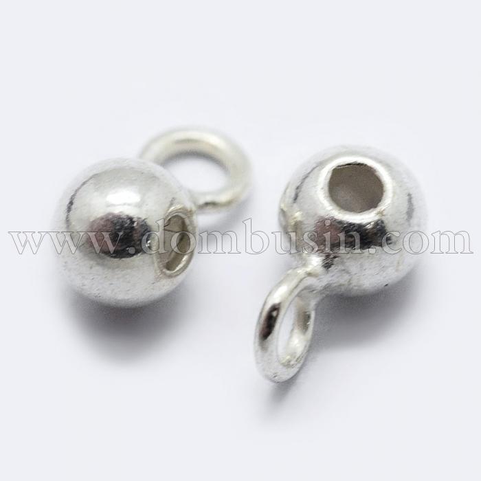 Серебро 925 Бейл, Размер: 7х3.5х4мм, Отверстие 1.5мм, (УТ100028041)