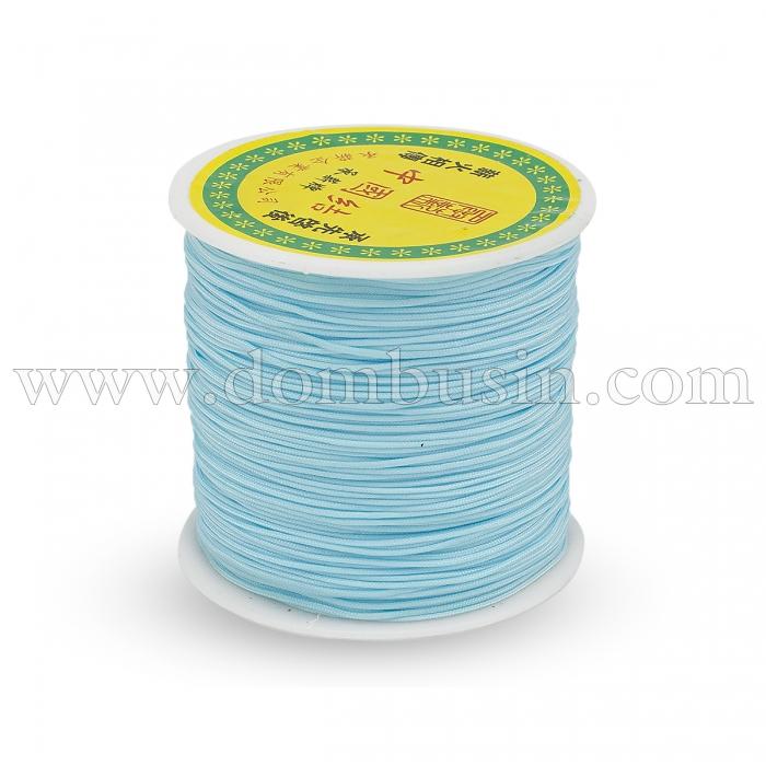 Шнур Нейлоновый, Плетеный, Цвет: Бирюзовый, Размер: Диаметр 0.8мм, 90м/ктушка, (УТ100030499)