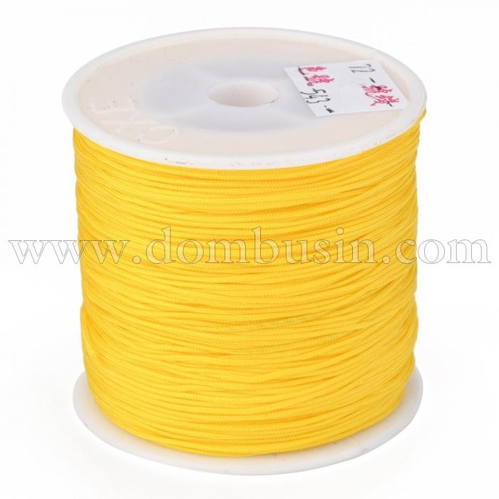 Шнур Нейлоновый, Плетеный, Золототй, 0.8мм, 90м/ктушка, (УТ100030500)