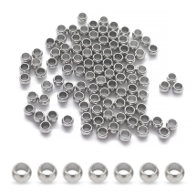 Бусины-Разделители Нержавеющая Сталь Рондель, 3х2мм, Отверстие 1.8мм, (УТ100031450)