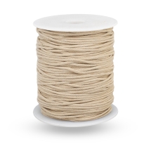 Шнур Вощеный Хлопковый 1.5мм/90м для Плетения Макраме и Бижутерии, Древесный,1.5мм, около 90м/катушка, (УТ100031494)