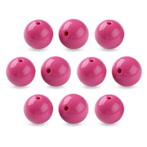 Бусины Акриловые Круглые, Камелия, 20х19мм, Отверстие 3мм, (УТ100031591)