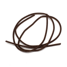 Канитель Фигурная Витая, Медная, Темно-коричневый, 2.5мм, цельный отрезок 50см/9г, (УТ100031446)