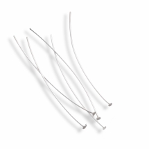 Серебро 925 Пины Гвоздики с Плоской Шляпкой, 44х1.5мм, Пин 0.5мм, (УТ100031703)