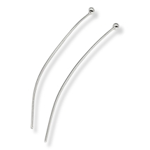 Срібло 925 Піни з Кулькою, 30х0.6мм, Кулька 1.8мм, (УТ100031704)