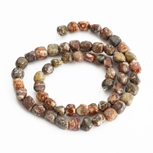 Бусины Натуральная Леопардовая Яшма, На нитях, Самородки, Неокрашенные, Размер: 5-7х5-7мм, Отверстие 1мм, около 38см/нить, (УТ100031736)