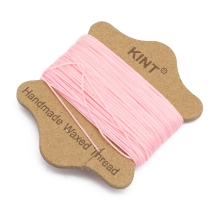 Шнур Вощеный Нейлоновый для Плетения, Макраме и Бижутерии, Жемчужно-Розовый, 0.65мм, около 20м/катушка, (УТ100031868)