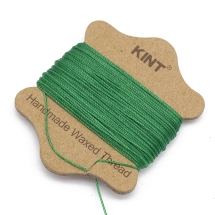 Шнур Вощеный Нейлоновый для Плетения, Макраме и Бижутерии, Темно-Зеленый, 0.65мм, около 20м/катушка, (УТ100031870)