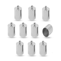 Концевики для Шнура, Латунь, Платина, 11х7мм, Внутрішній Діаметр 6мм, Отвір 1мм (УТ100031880)