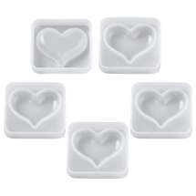 Силиконовая Форма Молд для Рукоделия, Сердце, 47х42х12мм, (УТ100032005)