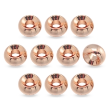 Бусины-Разделители Латунные Рондель, Покрытие Розовое Золото, 5х3мм, Отверстие 2мм, (УТ100032015)