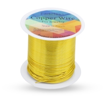 Медная Проволока 0.7мм/13м для Рукоделия, Стойкое Покрытие Золото, 0.7мм, 13м/катушка, (УТ100032034)