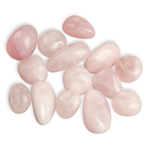 Натуральный Розовый Кварц Галтованный Самородок для Декора, 17-27х13-20х9-12.5мм, без Отверстия, около 18шт/100г, (УТ100032091)