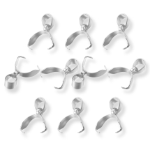 Держатель для Кулонов и Подвесок Нержавеющая Сталь, 13x12x4.5мм, Отверстие 6х4мм, (УТ100032223)