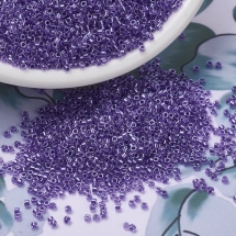 Бісер MIYUKI Delica DB0906 11/0, Sparkling Purple Lined Crystal, 1000шт/5г, (УТ100032404)