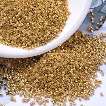 Бисер Японский MIYUKI Delica DB1833 11/0, Duracoat Galvanized Yellow Gold, 1000шт/5г, (УТ100032419)