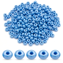 Бисер Чешский Preciosa 33119/68050/03, Непрозрачный блестящий, Круглый, Голубой, 3/0, 5.6мм (УТ100032559)