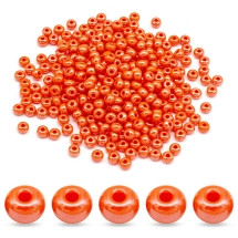 Бисер Чешский Preciosa 33119/98140/03, Непрозрачный блестящий, Круглый, Оранжевый, 3/0, 5.6мм (УТ100032562)