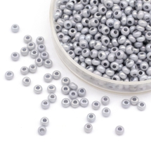 Бисер Чешский Preciosa 33119/16442/10, Естественный Непрозрачный, Круглый, Серый, 10/0, 2.3мм (УТ100032563)