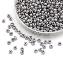 Бисер Чешский Preciosa 33119/16549/10, Естественный Непрозрачный, Круглый, Серый, 10/0, 2.3мм (УТ100032565)