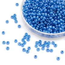 Бисер Чешский Preciosa 33119/17736/10, Алебастр, Круглый, Голубой, 10/0, 2.3мм (УТ100032567)