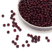 Бисер Чешский Preciosa 33119/99190/10, Травертин, Круглый, Бордовый, 10/0, 2.3мм (УТ100032580)