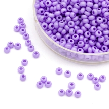 Бісер Чеський Preciosa 33139/16628/10, Непрозорий Матовий, Круглий, Бузковий, 10/0, 2.3мм (УТ100032581)