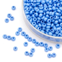 Бисер Чешский Preciosa 33139/16636/10, Непрозрачный Матовый, Круглый, Голубой, 10/0, 2.3мм (УТ100032582)