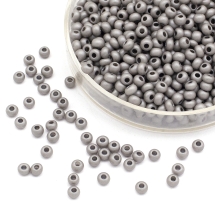 Бисер Чешский Preciosa 33139/16649/10, Непрозрачный Матовый, Круглый, Серый, 10/0, 2.3мм (УТ100032583)