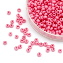 Бісер Чеський Preciosa 33139/16698/10, Непрозорий Матовий, Круглий, Рожевий, 10/0, 2.3мм (УТ100032588)