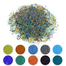 Бисер Китайский 12/0, Круглый, Микс, (УТ100032914)