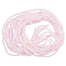 Бусины Стекляные Гальваника, Покрытие АВ цвет, Граненые, Рондель, Чертополоховый, 3х2мм, Отверстие 0.8мм, около 137шт/32см/нить, (УТ100032528)