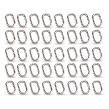 Колечка Овальні, Залізні, Платина, 11х6х1 мм, (УТ100032614)