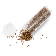 Бисер Японский MIYUKI Delica DB0115 11/0, Dark Topaz Gold Luster, 2000шт/10г, (УТ100032770)