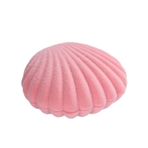 Шкатулка для Украшений, Ракушка, Бархатная, Розовый, 60х55х30мм, (УТ100033000)