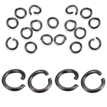 Колечки Одинарные, Открытые, Соединительные, Нержавеющая Сталь, Оружейная Сталь, 6х1мм, Внутренний диаметр 4мм, (УТ100033127)