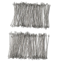 Пины с Колечком, Нержавеющая Сталь, 50х0.6мм, Отв-тие 2мм, (УТ100033133)