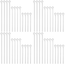 Набор Пины с Колечком, Латунь, Серебро, 20х0.7мм, Отв-тие 2мм, 600шт/набор, (УТ100033137)