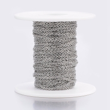 Цепь Якорное Плетение Паяная Нержавеющая Сталь, Звено 2x1.5x0.4мм, 10м/катушка, (УТ100033216)