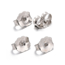 Серебро 925 Заглушки для Швенз и Гвоздиков, Родиевое Покрытие, 5х6х3мм, (УТ100032361)